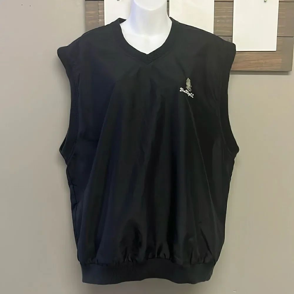 Nike Golf Black Wind Resistant Pullover Layering Blue Ridge C.C. PA Vest- Large
